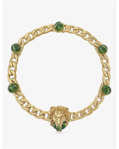 gucci lion choker|Gucci choker necklace.